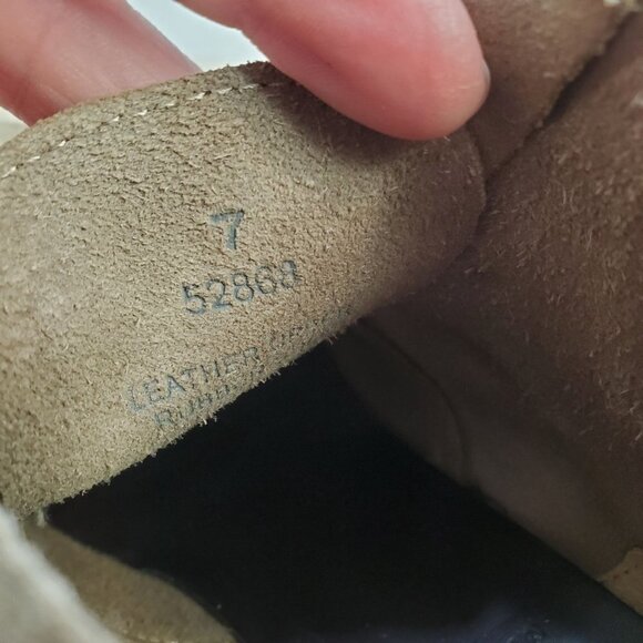 J. Crew Factory 7 Chukka Wedge Boots Taupe Suede 2 eye Lace up - Picture 11 of 11